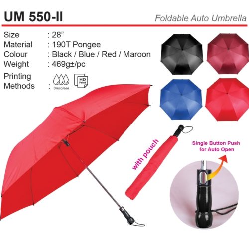 UM 550-II Foldable Auto Umbrella payung corporate gift premium gift promotional gift merchandise cenderahati cenderamata korporat pembekal pemborong borong kedai kilang supplier seller factory wholesale idea selangor malaysia factosupplies