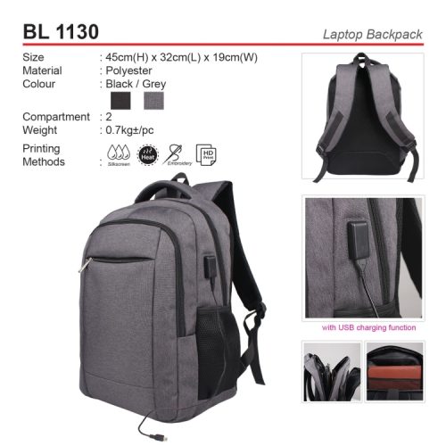 Laptop Backpack BL 1130 beg komputer corporate gift premium gift promotional gift door gift merchandise cenderahati cenderamata korporat pembekal pemborong borong kedai kilang pengimport percetakan cetak harga shop importer supplier seller factory wholesale print printing price idea shah alam selangor malaysia factosupplies