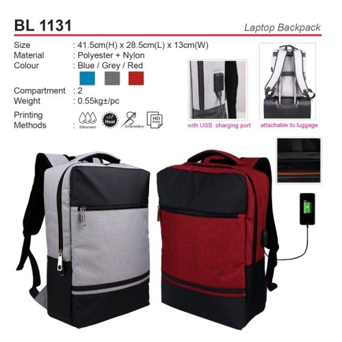 Laptop Backpack BL 1131 beg komputer corporate gift premium gift promotional gift door gift merchandise cenderahati cenderamata korporat pembekal pemborong borong kedai kilang pengimport percetakan cetak harga shop importer supplier seller factory wholesale print printing price idea shah alam selangor malaysia factosupplies