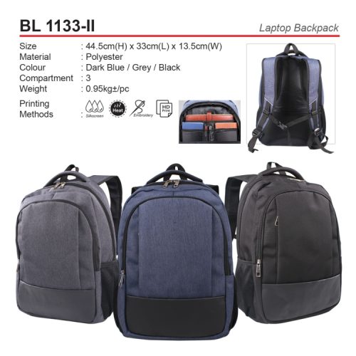 Laptop Backpack BL 1133-II beg komputer corporate gift premium gift promotional gift door gift merchandise cenderahati cenderamata korporat pembekal pemborong borong kedai kilang pengimport percetakan cetak harga shop importer supplier seller factory wholesale print printing price idea shah alam selangor malaysia factosupplies