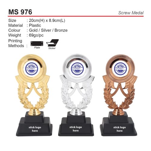 Screw Medal Pingat Piala (MS 976) corporate gift premium gift promotional gift door gift merchandise cenderahati cenderamata korporat hadiah pembekal pemborong borong kedai kilang pengimport percetakan cetak harga shop importer supplier seller factory wholesale custom print printing price present idea shah alam selangor malaysia factosupplies