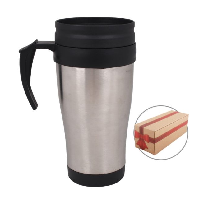 Stainless Steel Mug - Plastic Inner Cawan (M 1364-II) corporate gift premium gift promotional gift door gift merchandise cenderahati cenderamata korporat hadiah pembekal pemborong borong kedai kilang pengimport percetakan cetak harga shop importer supplier seller factory wholesale custom print printing price present idea shah alam selangor malaysia factosupplies