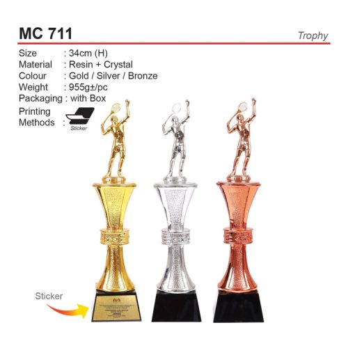 Trophy Trofi (MC 711) corporate gift premium gift promotional gift door gift merchandise cenderahati cenderamata korporat hadiah pembekal pemborong borong kedai kilang pengimport percetakan cetak harga shop importer supplier seller factory wholesale custom print printing price present idea shah alam selangor malaysia factosupplies